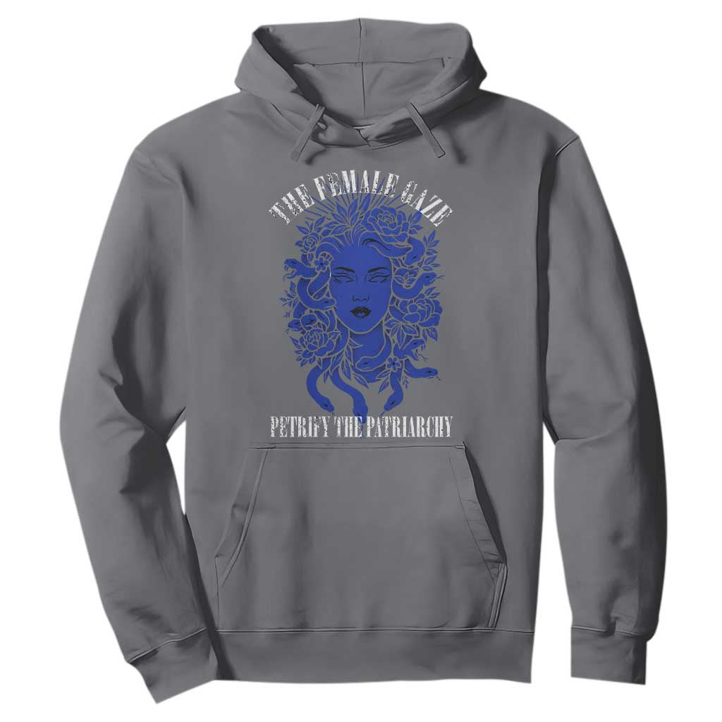 Medusa Feminist Hoodie Womens Rights Mythical Empowerment Graphic TS10 Charcoal Print Your Wear