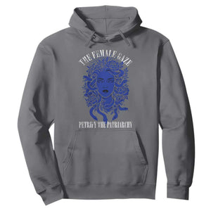 Medusa Feminist Hoodie Womens Rights Mythical Empowerment Graphic TS10 Charcoal Print Your Wear