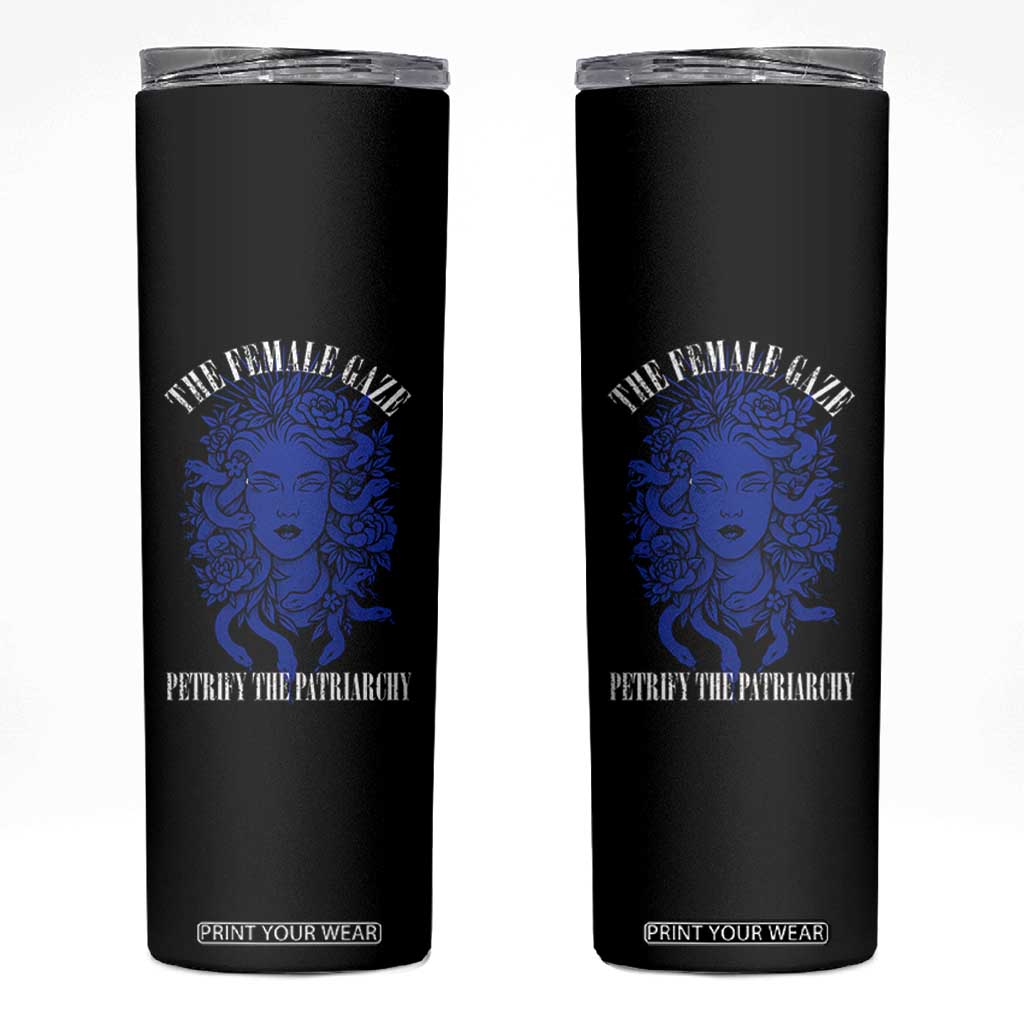 Medusa Feminist Skinny Tumbler Womens Rights Mythical Empowerment Graphic TS10 Black Print Your Wear