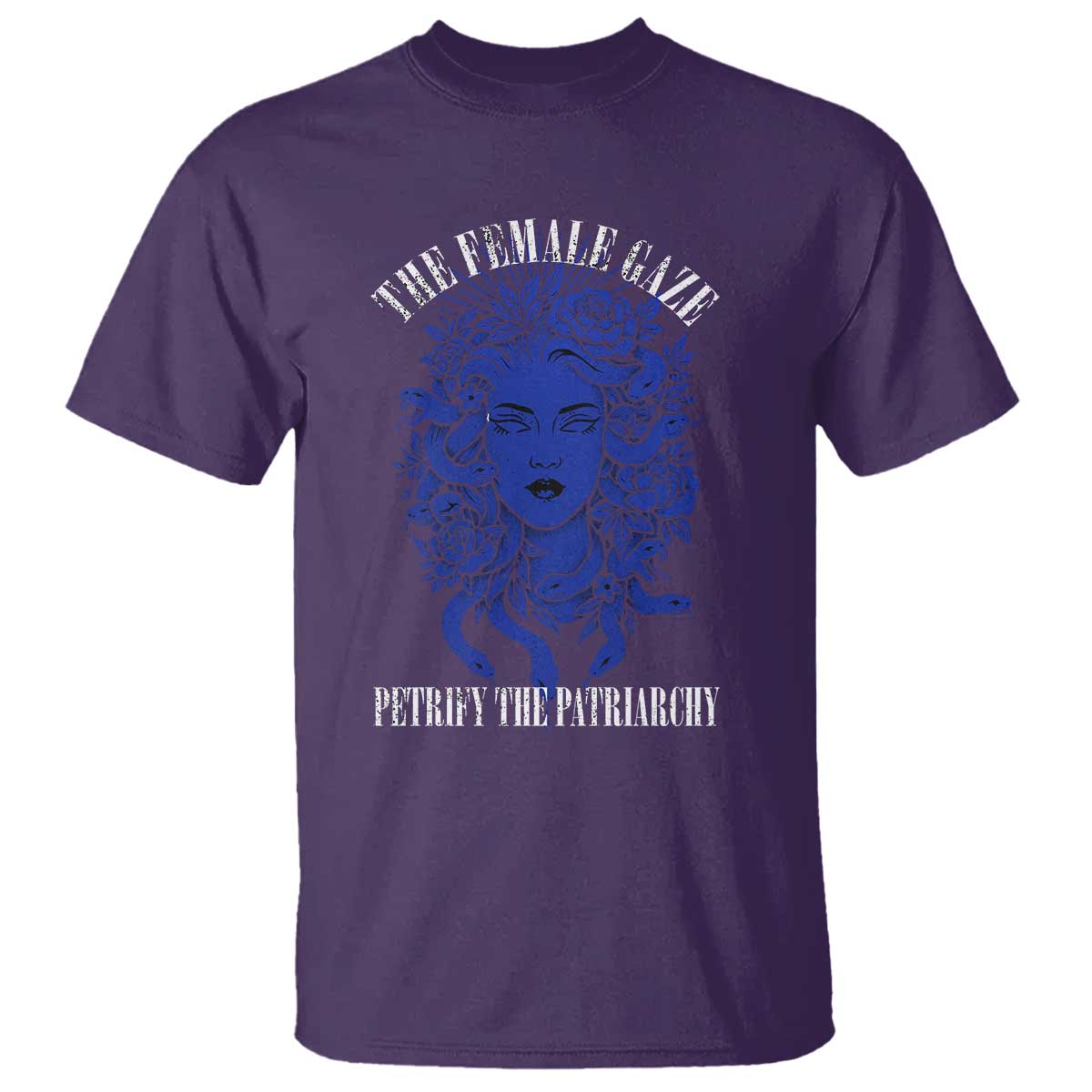 Medusa Feminist T Shirt Womens Rights Mythical Empowerment Graphic TS10 Purple Print Your Wear