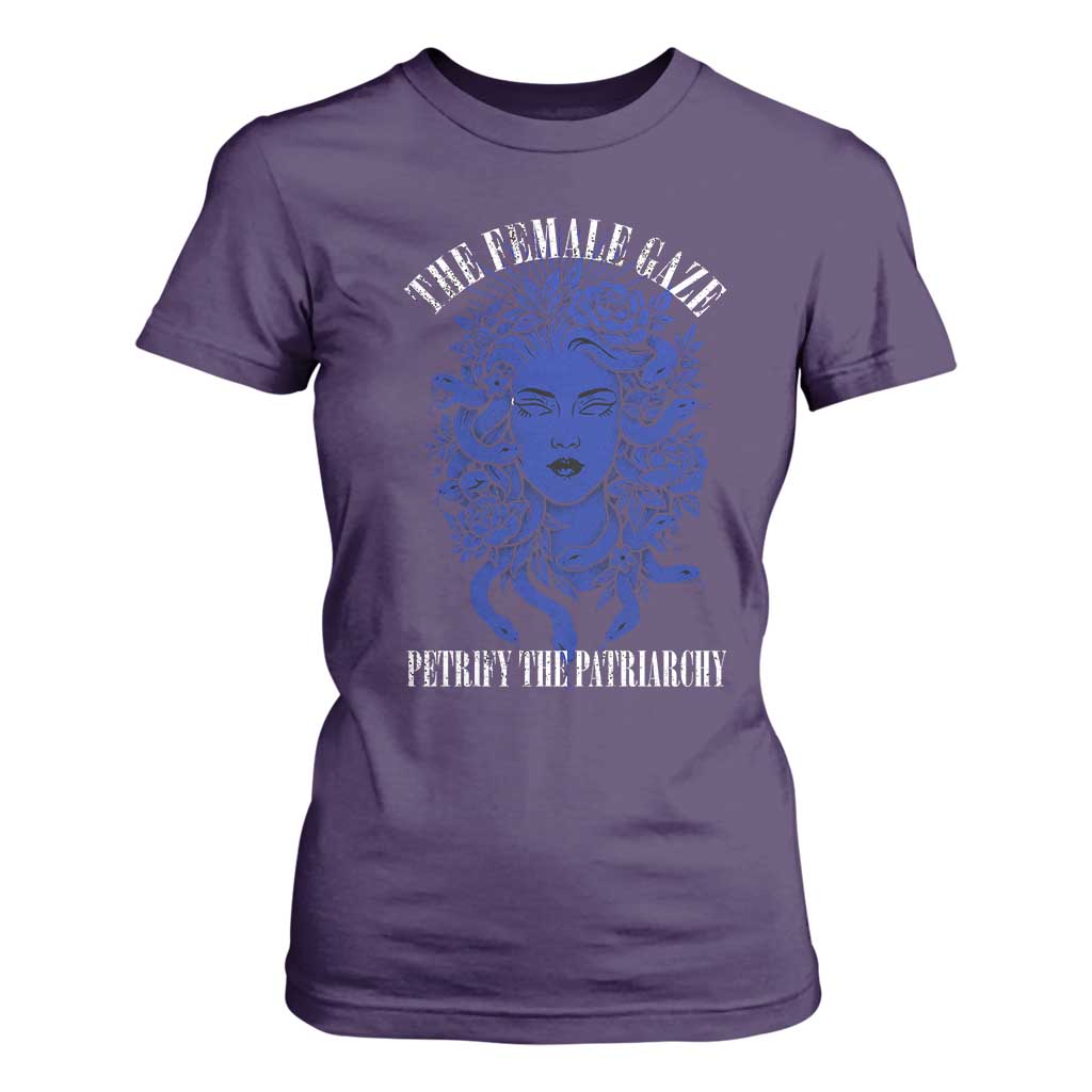 Medusa Feminist T Shirt For Women Womens Rights Mythical Empowerment Graphic TS10 Purple Print Your Wear