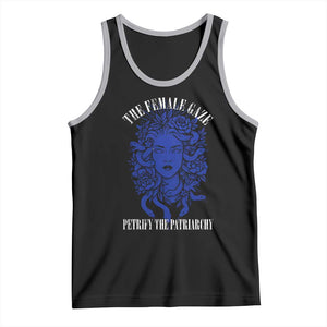 Medusa Feminist Tank Top Womens Rights Mythical Empowerment Graphic TS10 Black Athletic Heather Print Your Wear