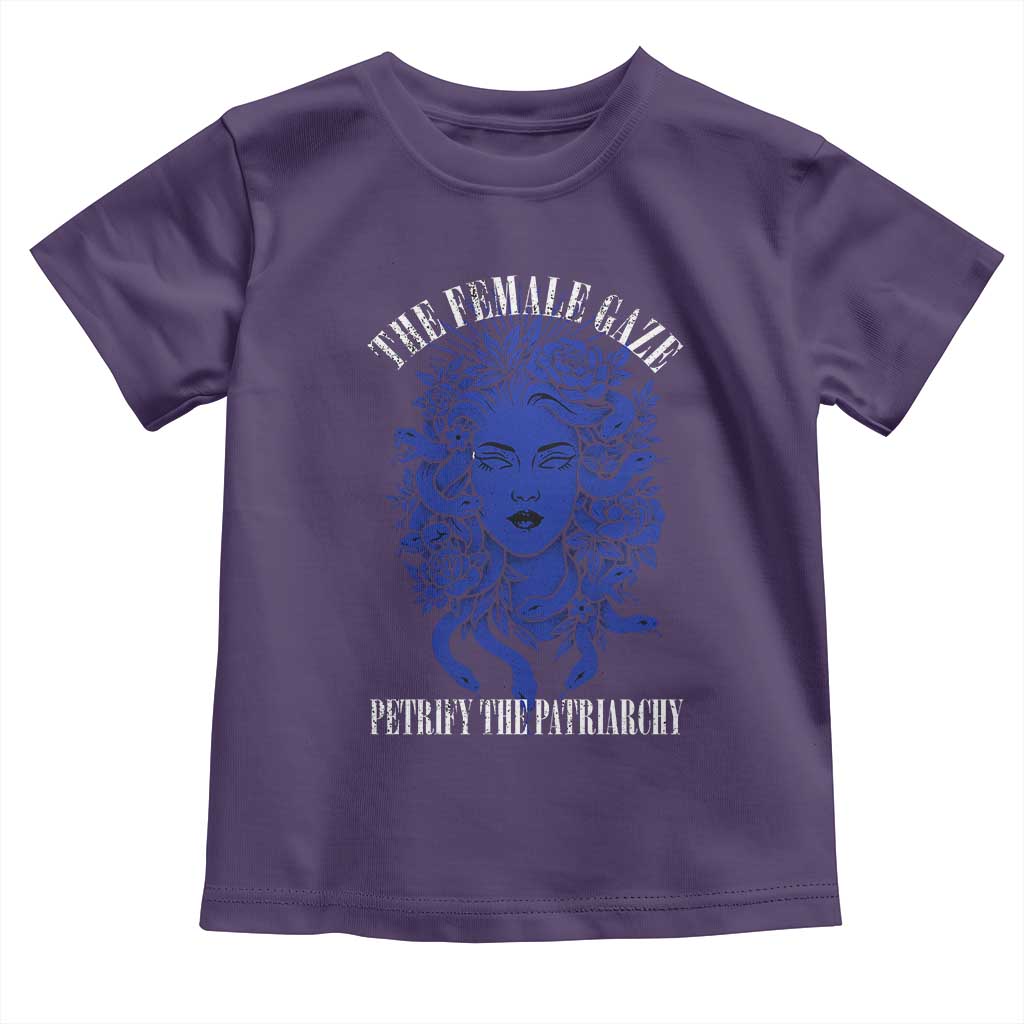 Medusa Feminist Toddler T Shirt Womens Rights Mythical Empowerment Graphic TS10 Purple Print Your Wear