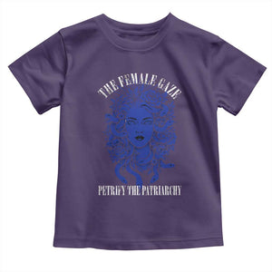 Medusa Feminist Toddler T Shirt Womens Rights Mythical Empowerment Graphic TS10 Purple Print Your Wear
