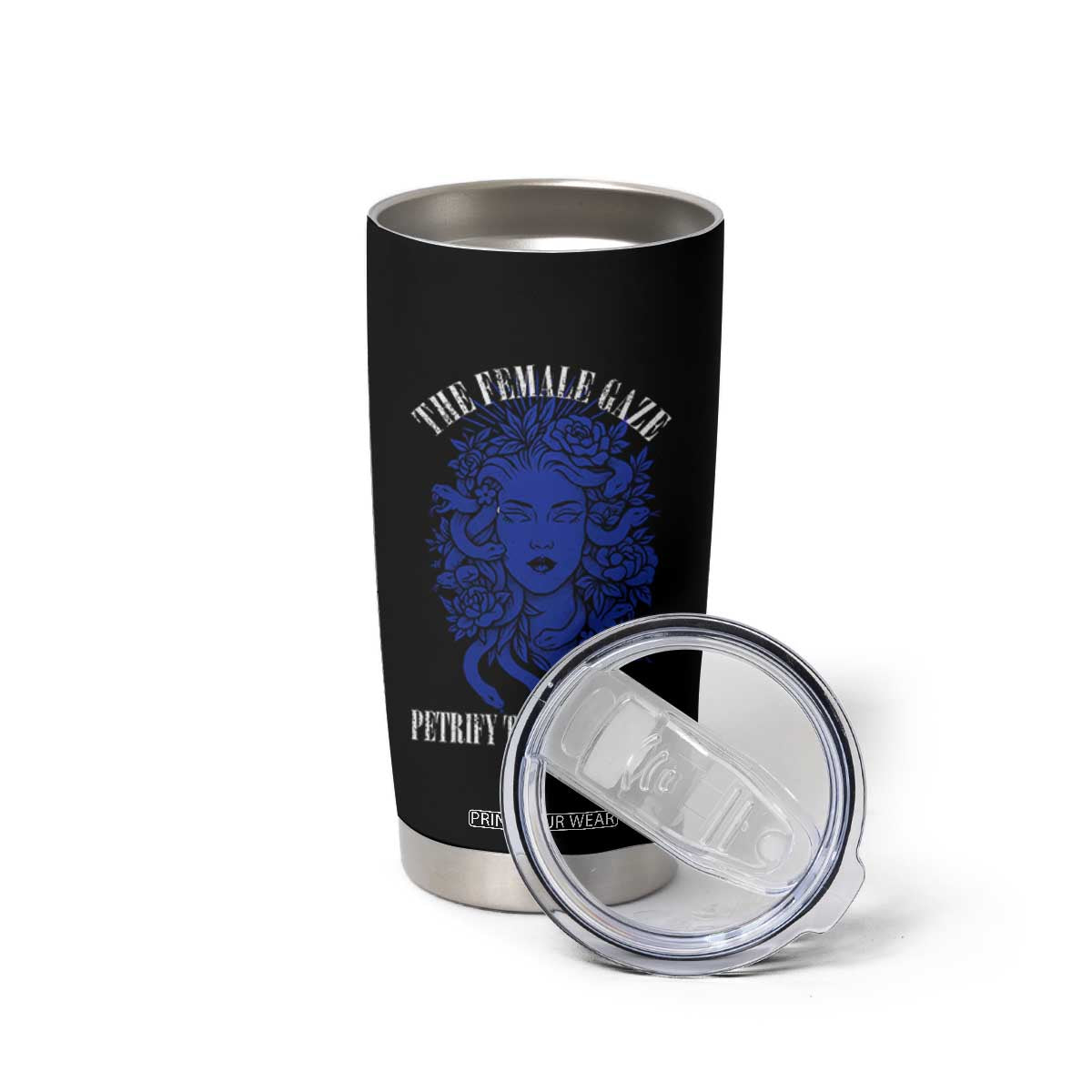 Medusa Feminist Tumbler Cup Womens Rights Mythical Empowerment Graphic TS10 Print Your Wear