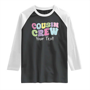 Personalized Matching Cousin Crew Raglan Shirt Custom Name Retro Family Reunion Cousins Vacation TS10 Black White Print Your Wear