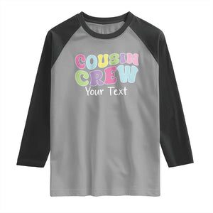 Personalized Matching Cousin Crew Raglan Shirt Custom Name Retro Family Reunion Cousins Vacation TS10 Sport Gray Black Print Your Wear
