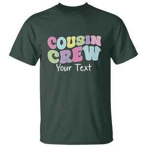 Personalized Matching Cousin Crew T Shirt Custom Name Retro Family Reunion Cousins Vacation TS10 Dark Forest Green Print Your Wear