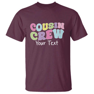 Personalized Matching Cousin Crew T Shirt Custom Name Retro Family Reunion Cousins Vacation TS10 Maroon Print Your Wear
