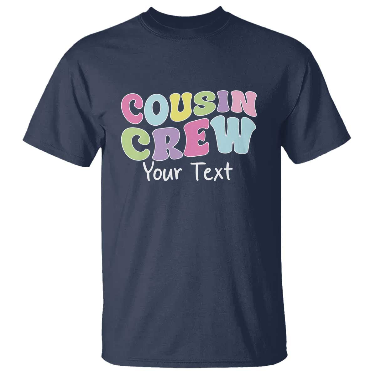 Personalized Matching Cousin Crew T Shirt Custom Name Retro Family Reunion Cousins Vacation TS10 Navy Print Your Wear