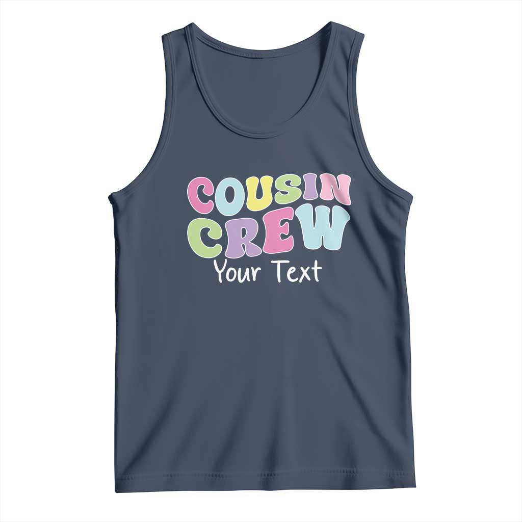 Personalized Matching Cousin Crew Tank Top Custom Name Retro Family Reunion Cousins Vacation TS10 Navy Print Your Wear