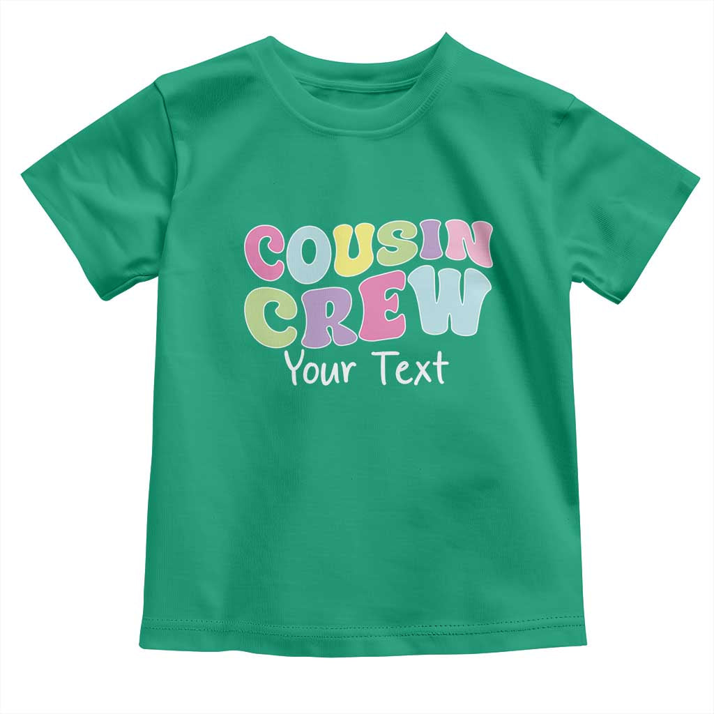 Personalized Matching Cousin Crew Toddler T Shirt Custom Name Retro Family Reunion Cousins Vacation TS10 Irish Green Print Your Wear