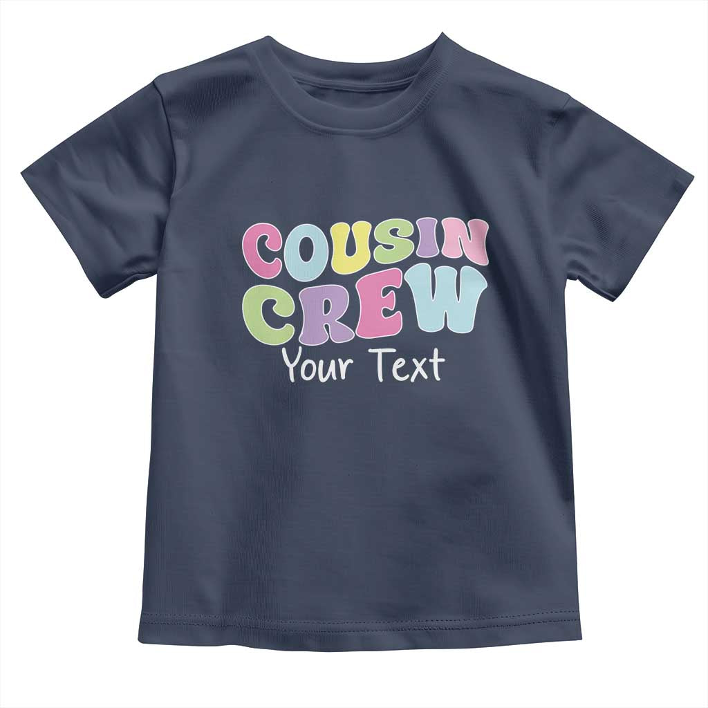 Personalized Matching Cousin Crew Toddler T Shirt Custom Name Retro Family Reunion Cousins Vacation TS10 Navy Print Your Wear