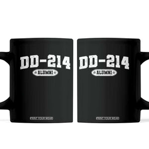 DD-214 Alumni Coffee Mug US Army Pride Military Veteran Retired TS10 Black Print Your Wear