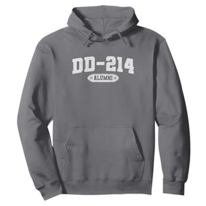 DD-214 Alumni Hoodie US Army Pride Military Veteran Retired TS10 Charcoal Print Your Wear
