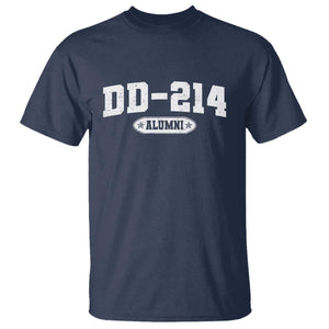 DD-214 Alumni T Shirt US Army Pride Military Veteran Retired TS10 Navy Print Your Wear