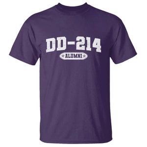 DD-214 Alumni T Shirt US Army Pride Military Veteran Retired TS10 Purple Print Your Wear