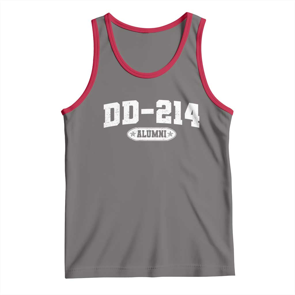 DD-214 Alumni Tank Top US Army Pride Military Veteran Retired TS10 Deep Heather Red Print Your Wear