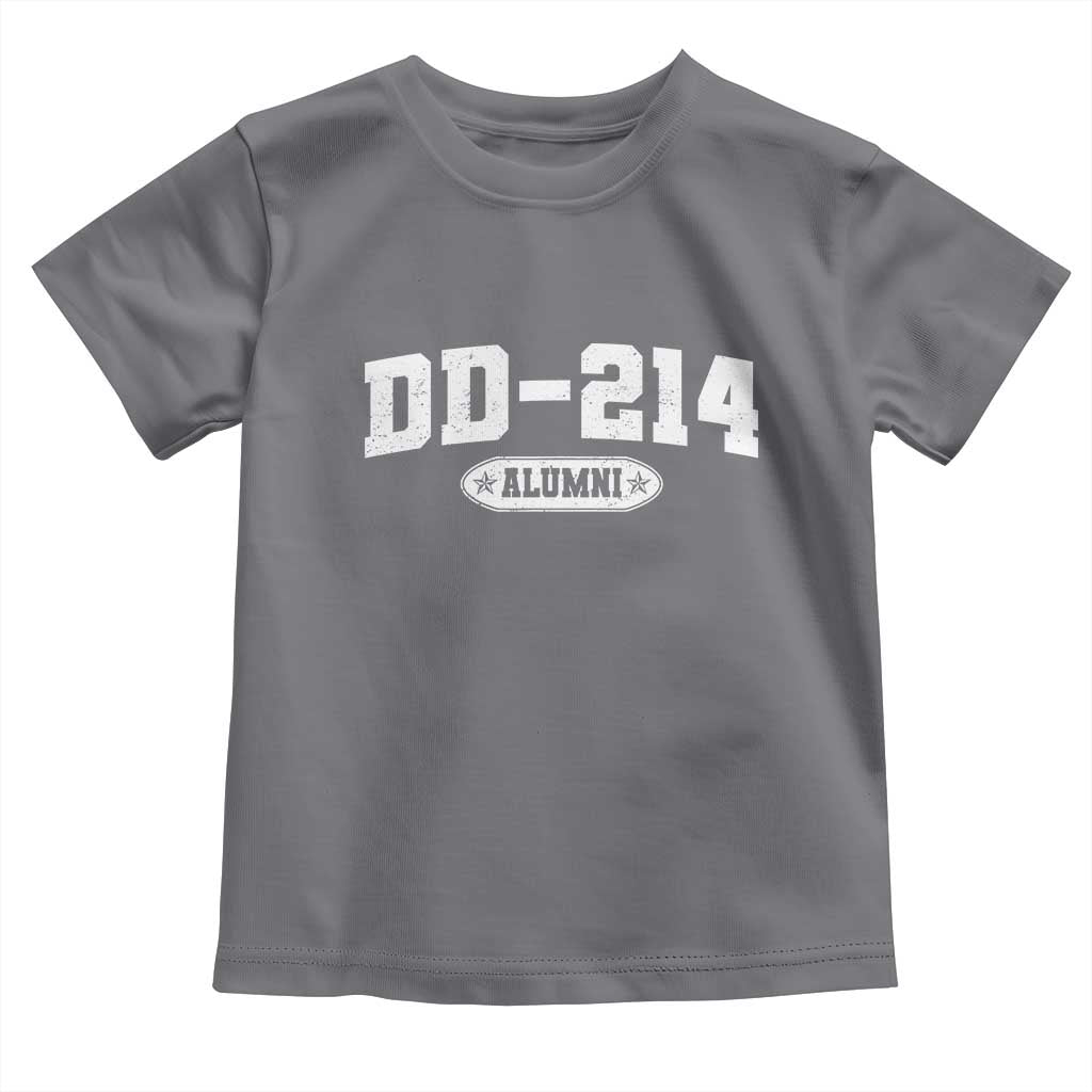 DD-214 Alumni Toddler T Shirt US Army Pride Military Veteran Retired TS10 Charcoal Print Your Wear