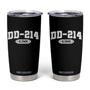 DD-214 Alumni Tumbler Cup US Army Pride Military Veteran Retired TS10 Black Print Your Wear
