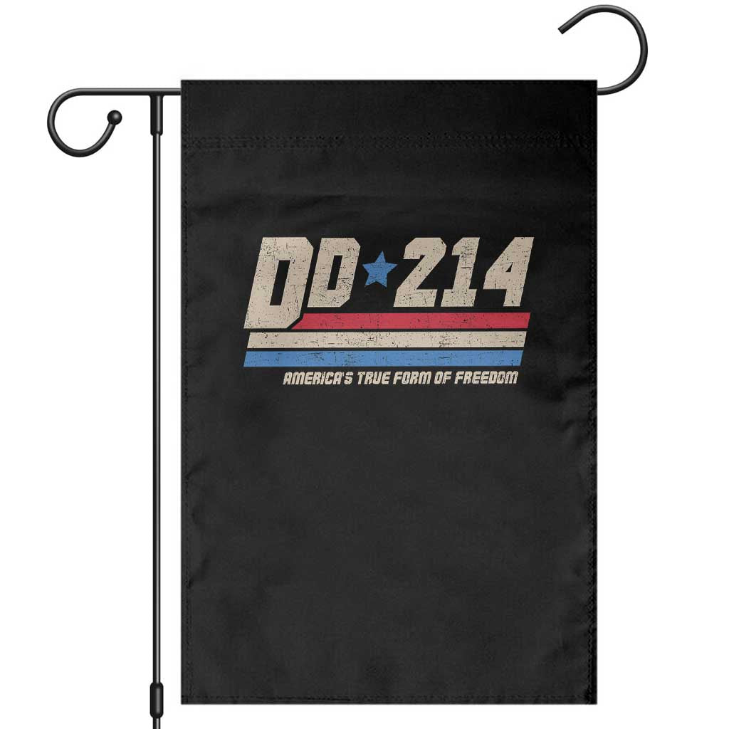 DD-214 Garden Flag Armed Forces Military Alumni Vintage Veteran TS10 Black Print Your Wear