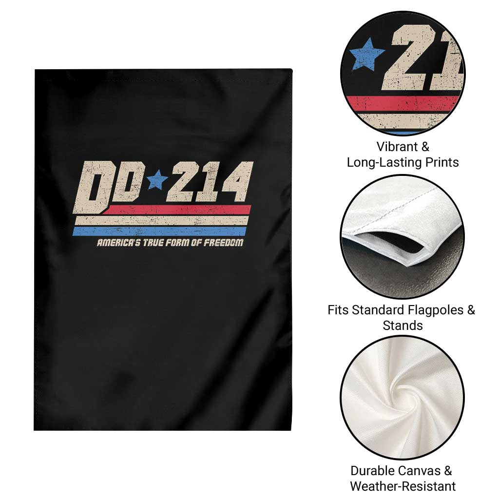 DD-214 Garden Flag Armed Forces Military Alumni Vintage Veteran TS10 Print Your Wear