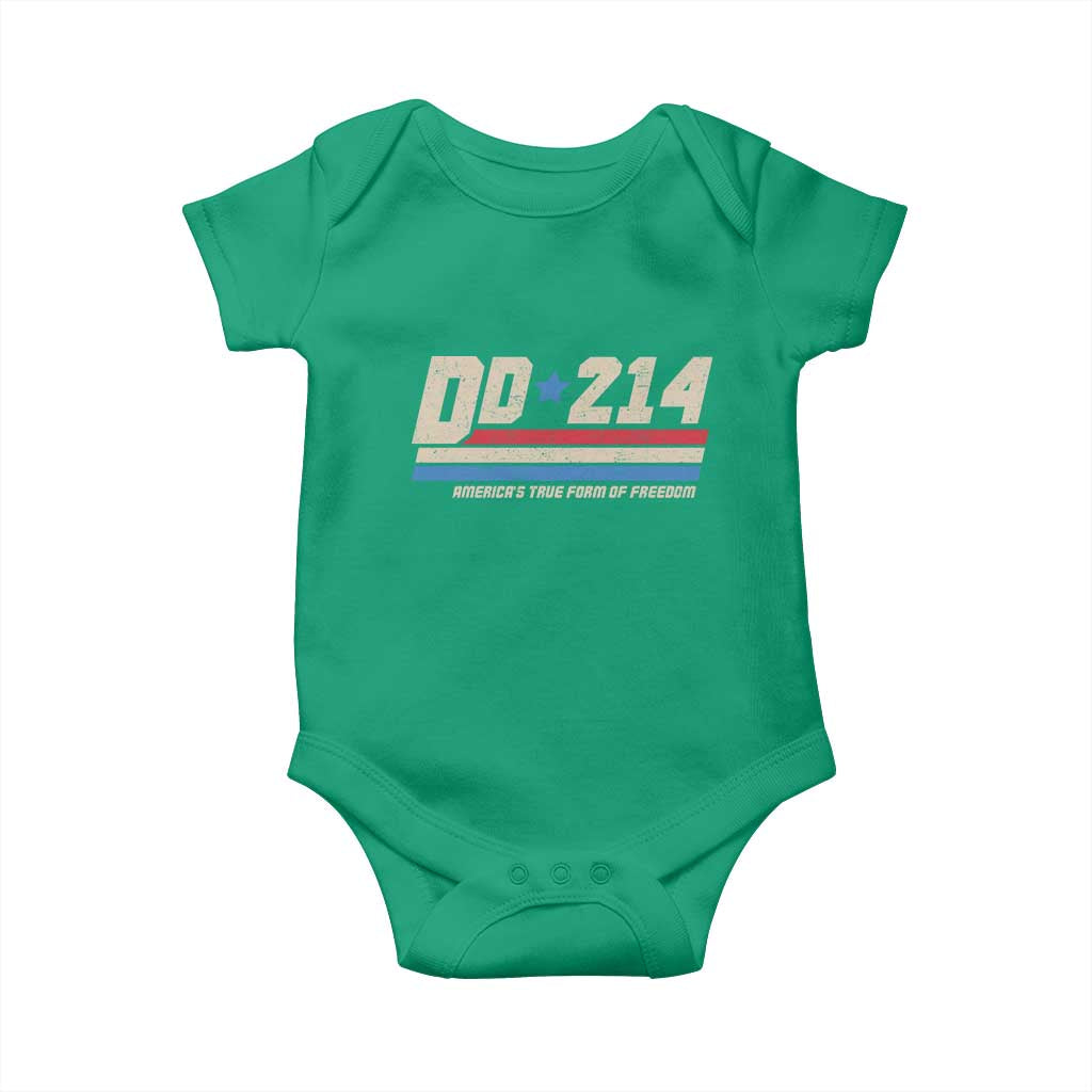 DD-214 Baby Onesie Armed Forces Military Alumni Vintage Veteran TS10 Irish Green Print Your Wear