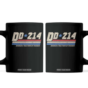 DD-214 Coffee Mug Armed Forces Military Alumni Vintage Veteran TS10 Black Print Your Wear