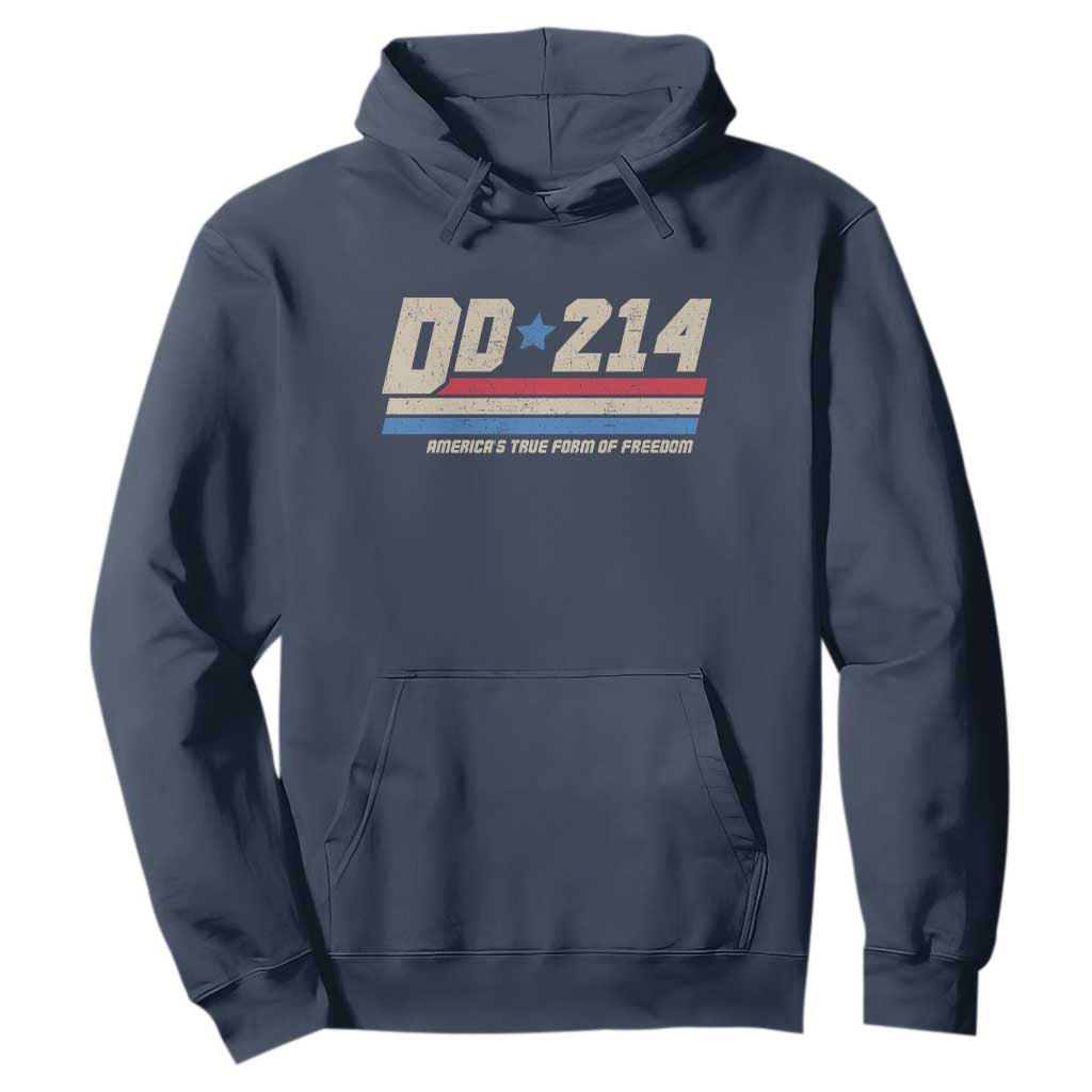 DD-214 Hoodie Armed Forces Military Alumni Vintage Veteran TS10 Navy Print Your Wear