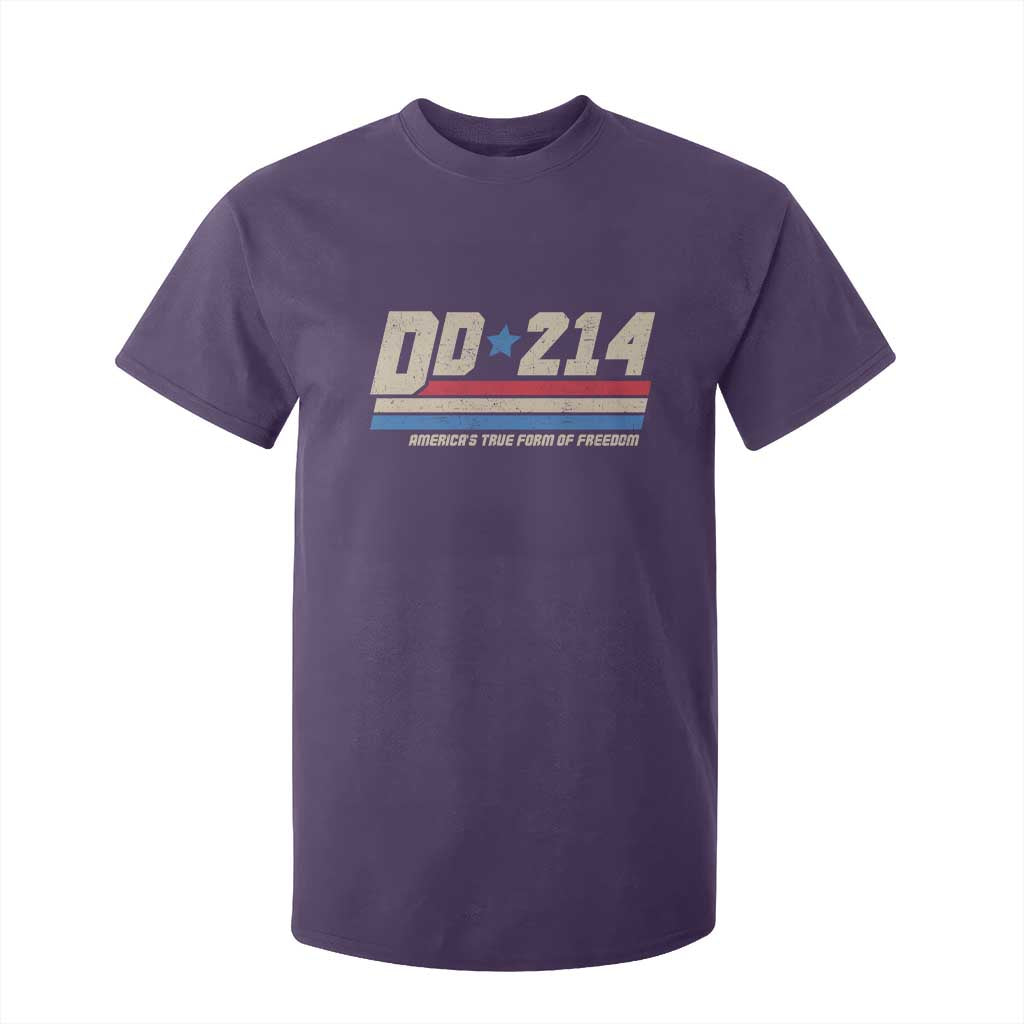 DD-214 T Shirt For Kid Armed Forces Military Alumni Vintage Veteran TS10 Purple Print Your Wear