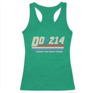 DD-214 Racerback Tank Top Armed Forces Military Alumni Vintage Veteran TS10 Irish Green Print Your Wear