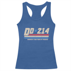 DD-214 Racerback Tank Top Armed Forces Military Alumni Vintage Veteran TS10 Royal Blue Print Your Wear