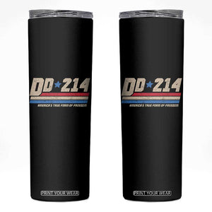 DD-214 Skinny Tumbler Armed Forces Military Alumni Vintage Veteran TS10 Black Print Your Wear