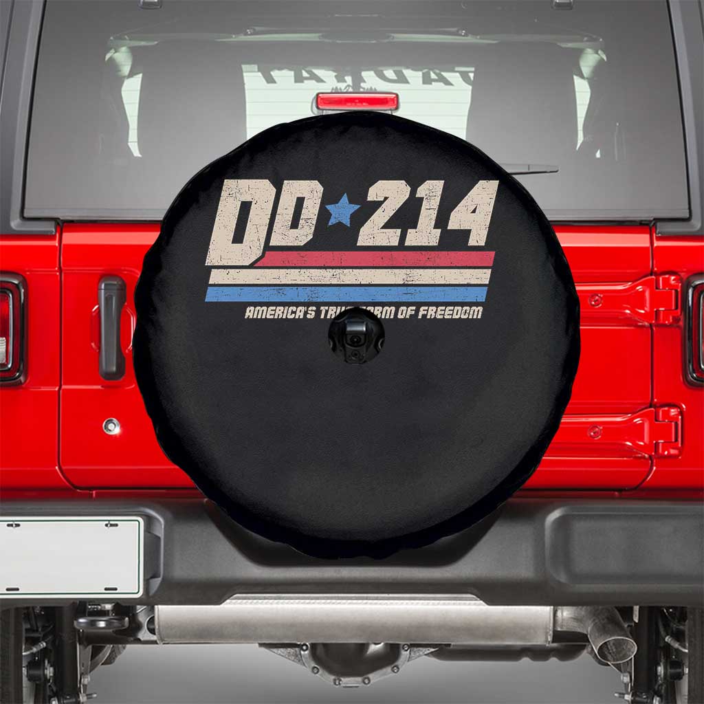 DD-214 Spare Tire Cover Armed Forces Military Alumni Vintage Veteran TS10 Black Print Your Wear
