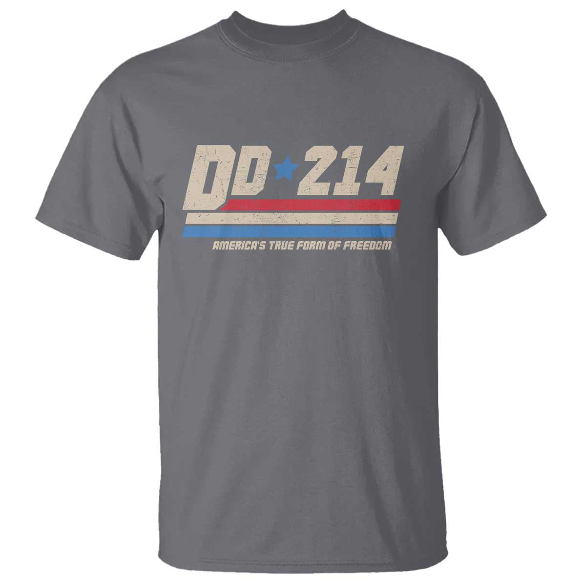 DD-214 T Shirt Armed Forces Military Alumni Vintage Veteran TS10 Charcoal Print Your Wear