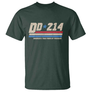 DD-214 T Shirt Armed Forces Military Alumni Vintage Veteran TS10 Dark Forest Green Print Your Wear