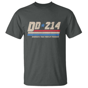 DD-214 T Shirt Armed Forces Military Alumni Vintage Veteran TS10 Dark Heather Print Your Wear