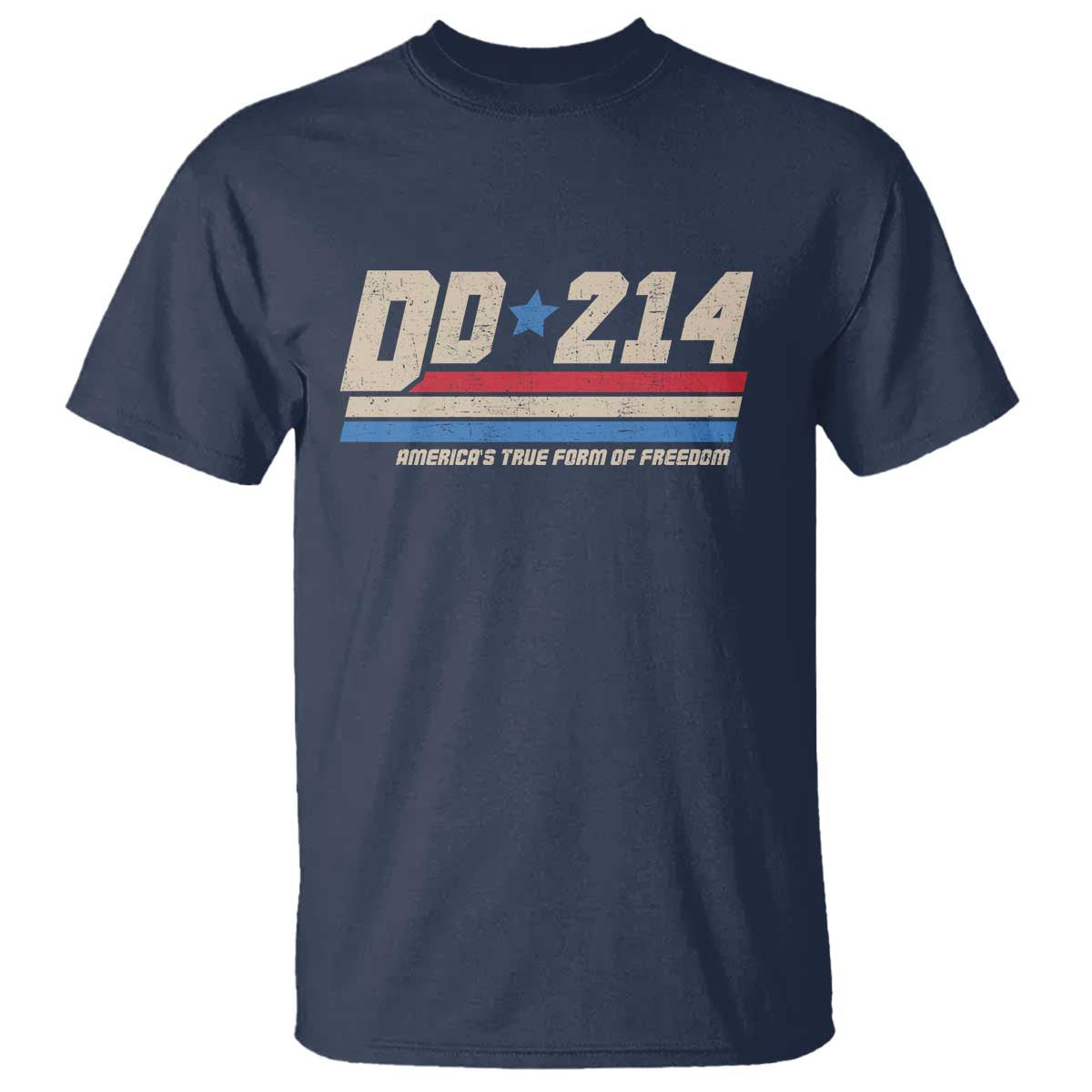 DD-214 T Shirt Armed Forces Military Alumni Vintage Veteran TS10 Navy Print Your Wear