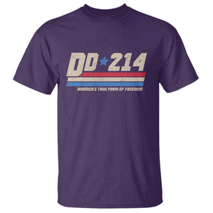 DD-214 T Shirt Armed Forces Military Alumni Vintage Veteran TS10 Purple Print Your Wear