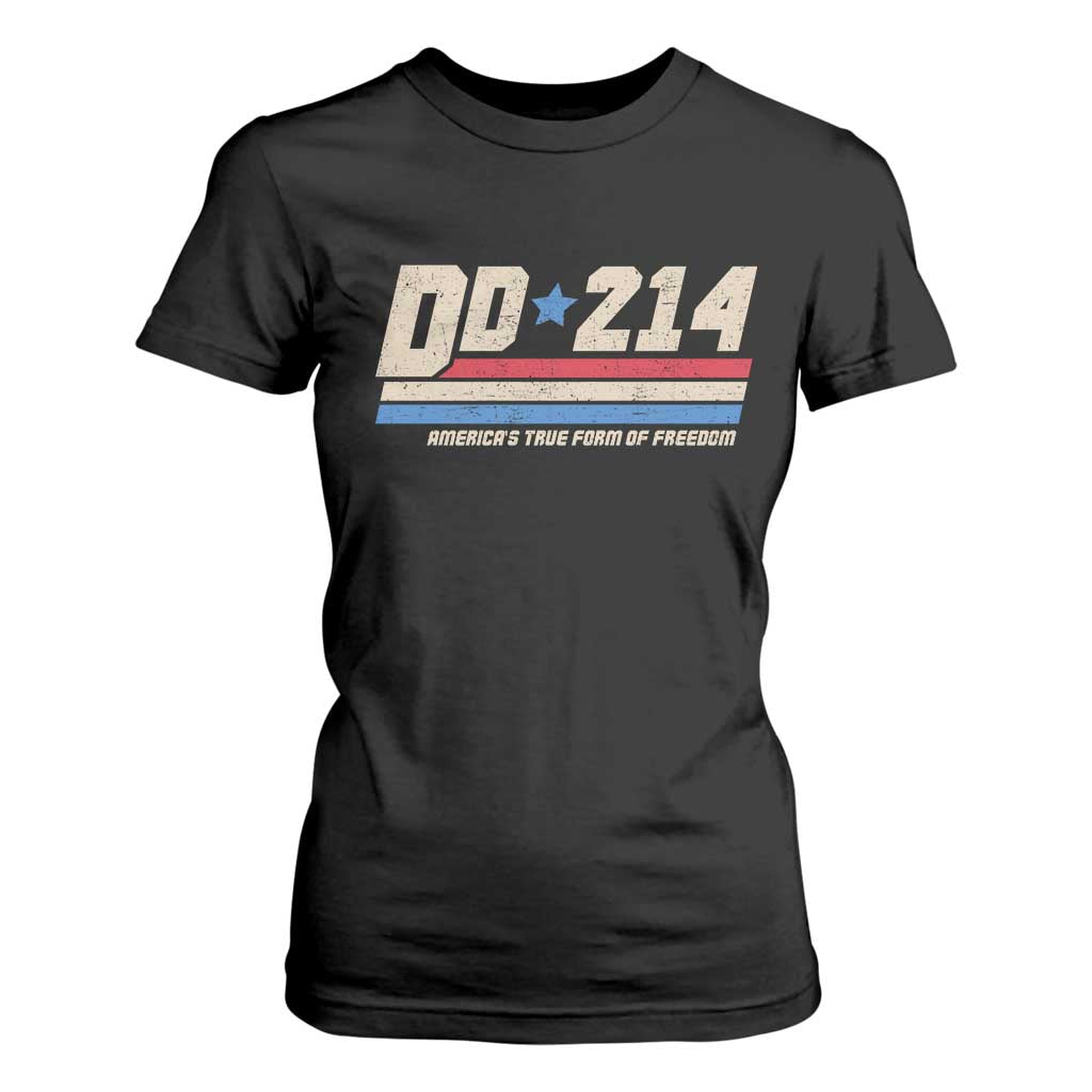 DD-214 T Shirt For Women Armed Forces Military Alumni Vintage Veteran TS10 Black Print Your Wear