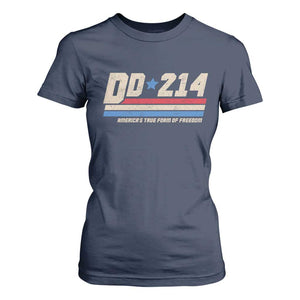 DD-214 T Shirt For Women Armed Forces Military Alumni Vintage Veteran TS10 Navy Print Your Wear