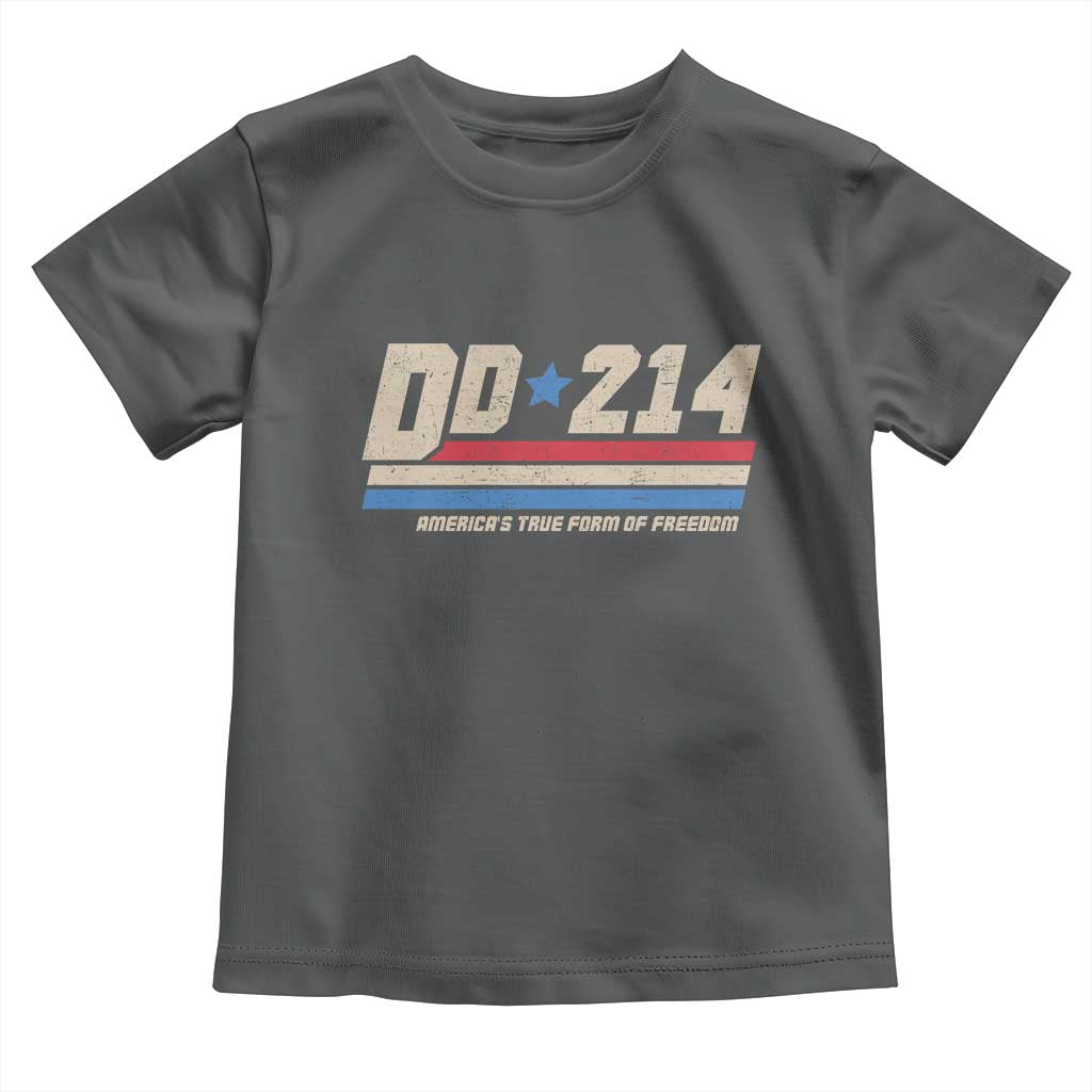 DD-214 Toddler T Shirt Armed Forces Military Alumni Vintage Veteran TS10 Dark Heather Print Your Wear