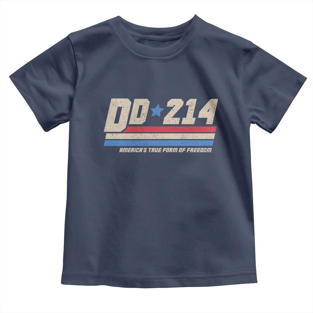 DD-214 Toddler T Shirt Armed Forces Military Alumni Vintage Veteran TS10 Navy Print Your Wear