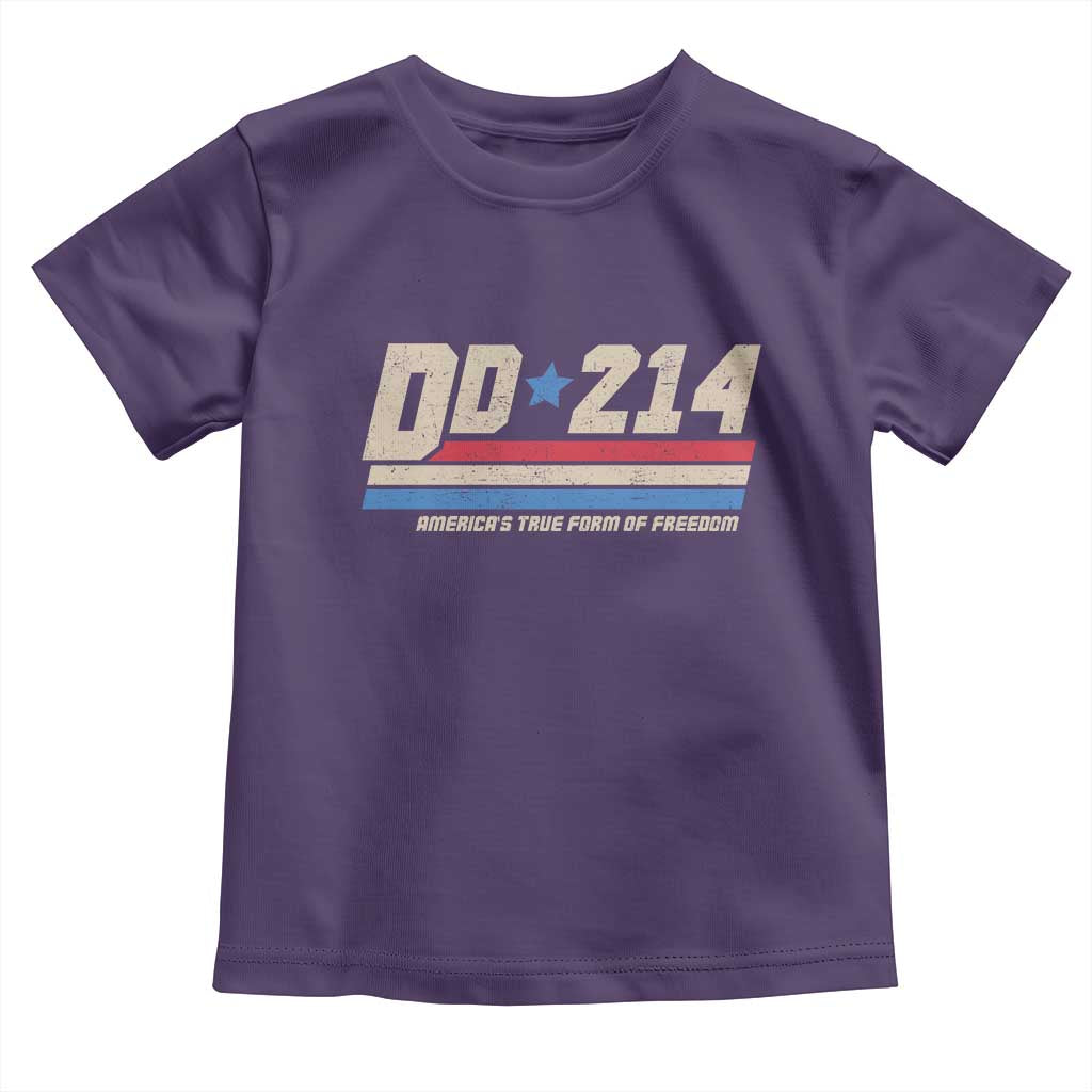 DD-214 Toddler T Shirt Armed Forces Military Alumni Vintage Veteran TS10 Purple Print Your Wear