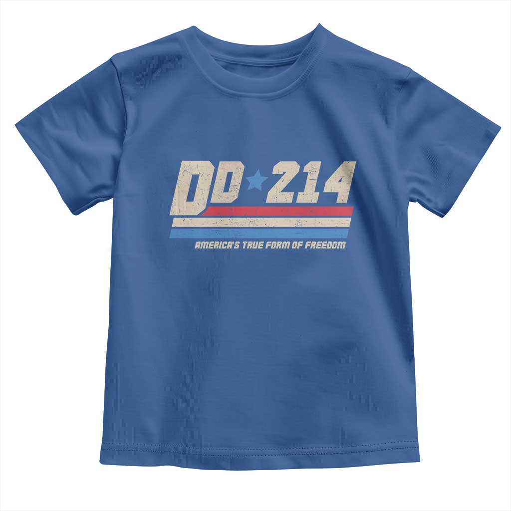 DD-214 Toddler T Shirt Armed Forces Military Alumni Vintage Veteran TS10 Royal Blue Print Your Wear
