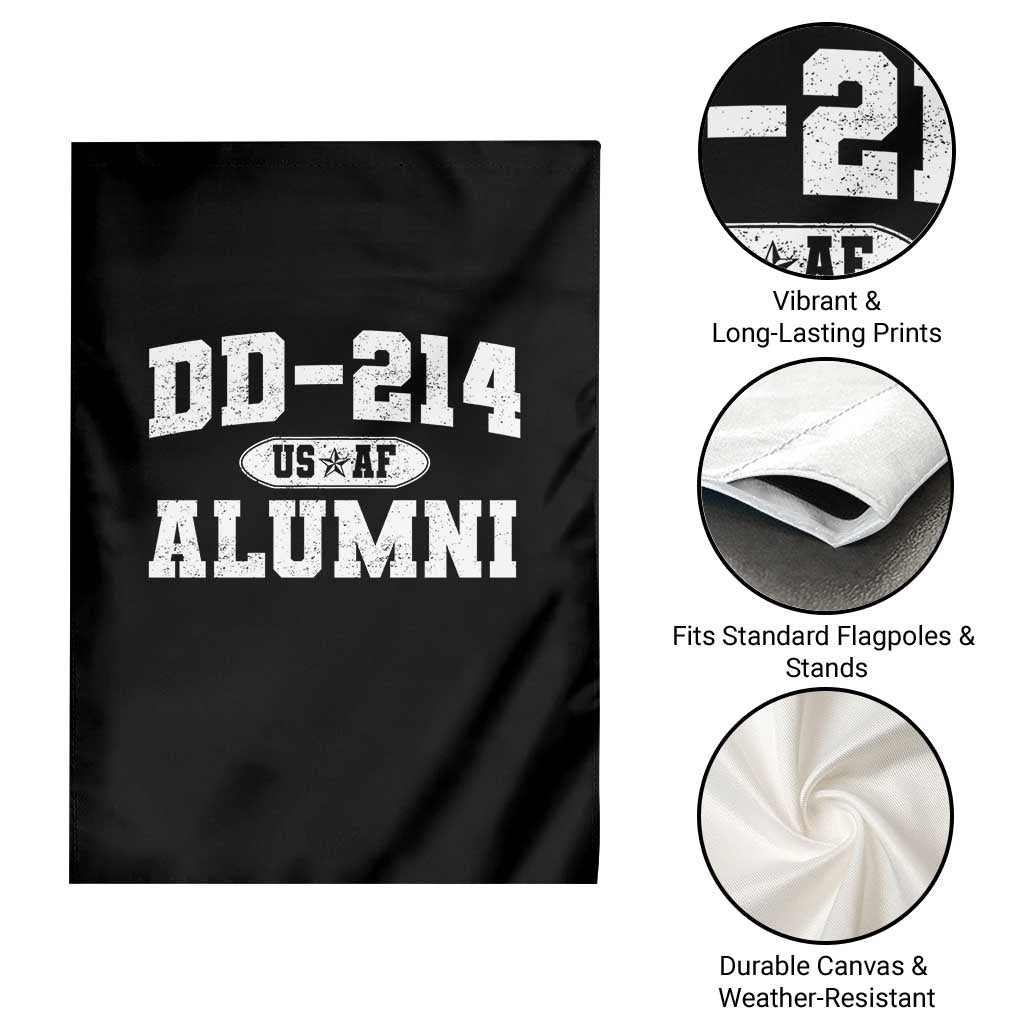 DD-214 US Air Force Alumni Garden Flag US Military Veteran Retired TS10 Print Your Wear