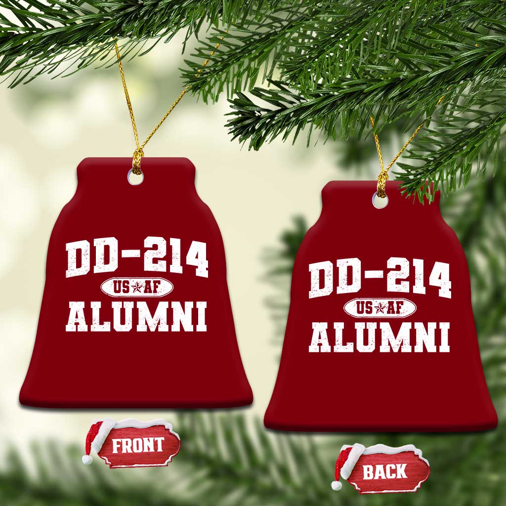DD-214 US Air Force Alumni Ceramic Ornament US Military Veteran Retired TS10 Print Your Wear