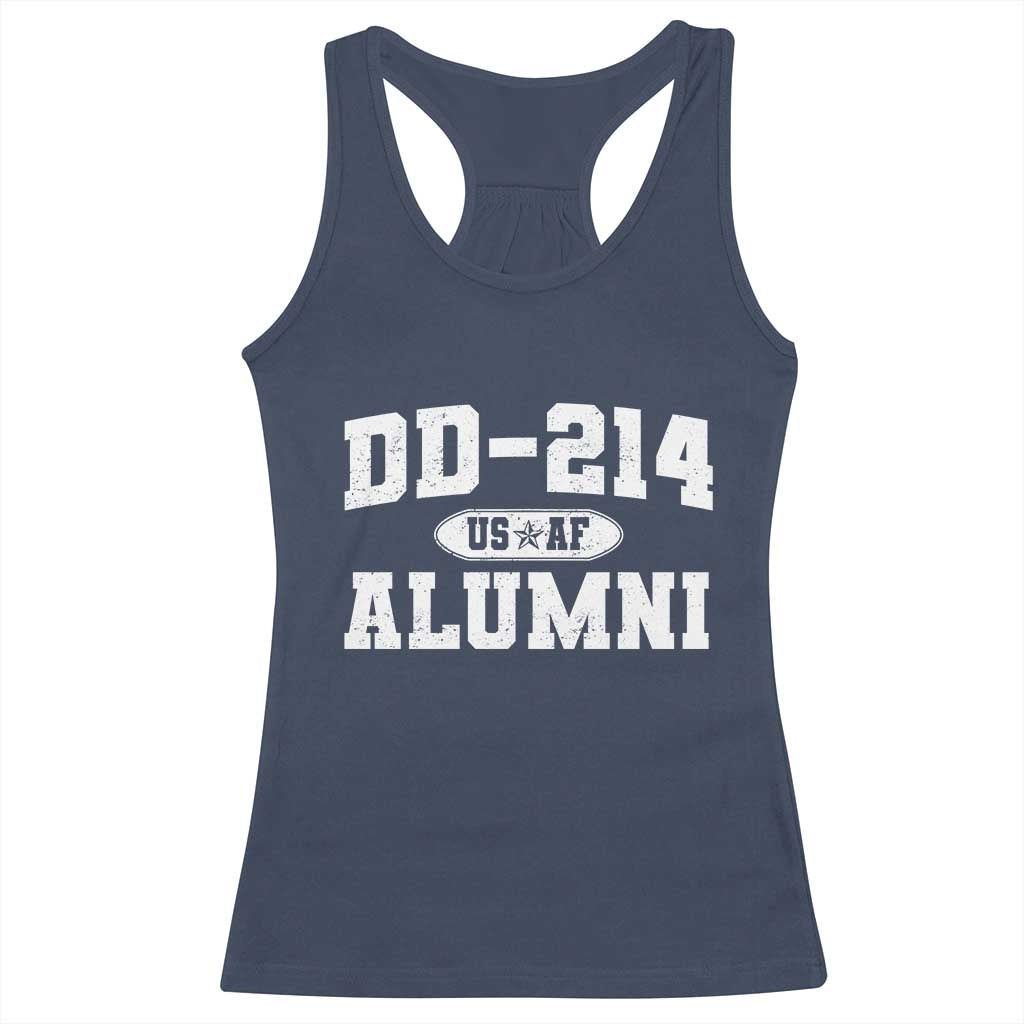 DD-214 US Air Force Alumni Racerback Tank Top US Military Veteran Retired TS10 Navy Print Your Wear