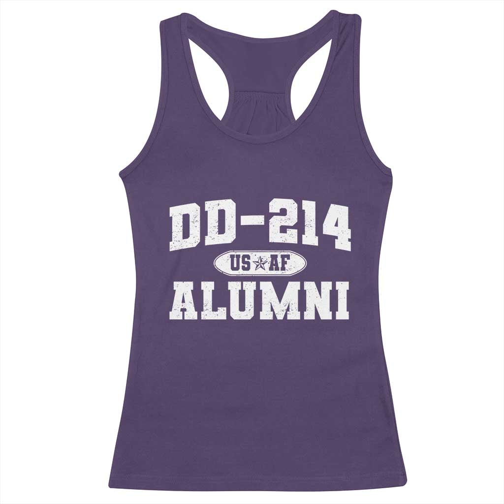 DD-214 US Air Force Alumni Racerback Tank Top US Military Veteran Retired TS10 Purple Print Your Wear