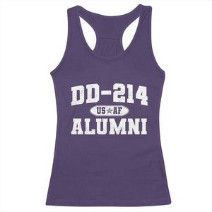 DD-214 US Air Force Alumni Racerback Tank Top US Military Veteran Retired TS10 Purple Print Your Wear